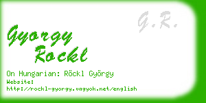 gyorgy rockl business card